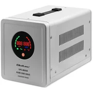Zasilacze awaryjne UPS - QOLTEC ZASILACZ AWARYJNY PURE SINE WAVE UPS | 800VA | 560W | STAŁA FAZA | SZARY - miniaturka - grafika 1