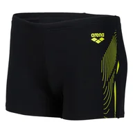 Kąpielówki męskie - Dziecięce Bokserki kąpielowe ARENA BOY'S SWIM SHORT GRAPHIC 005546/560 – Czarny - miniaturka - grafika 1