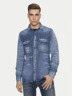 Koszule męskie - Replay Koszula jeansowa M4074 .000.624 72A Niebieski Regular Fit - REPLAY - miniaturka - grafika 1