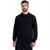 Bluzy męskie - Bluza męska 4F M1902 głęboka czerń 4FWAW25TSWSM1902 20S S - miniaturka - grafika 1