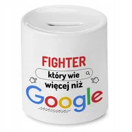 Skarbonki - Skarbonka Dla Fightera na Urodziny na Prezent z Nadrukiem ze Zdjęciem - miniaturka - grafika 1