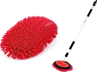 Szczotka teleskopowa z mikrofibry przepływowa do mycia samochodu 67-100 cm amio-04342 - Akcesoria do mycia samochodu - miniaturka - grafika 1