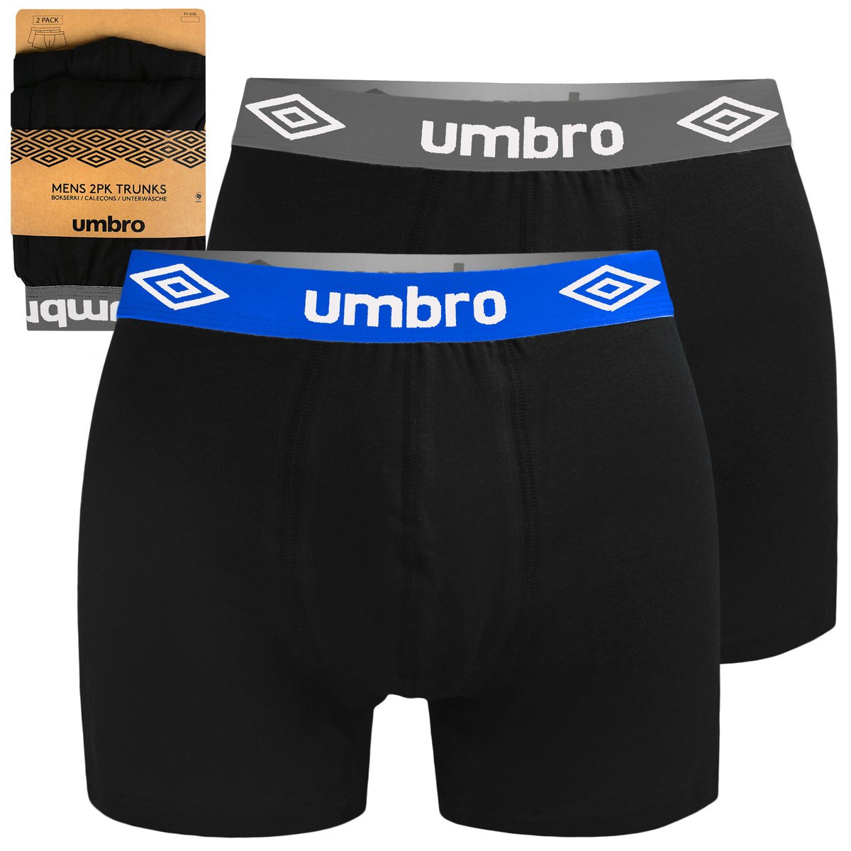 UMBRO Bokserki Męskie 2 sztuki 0197 Rozmiar L