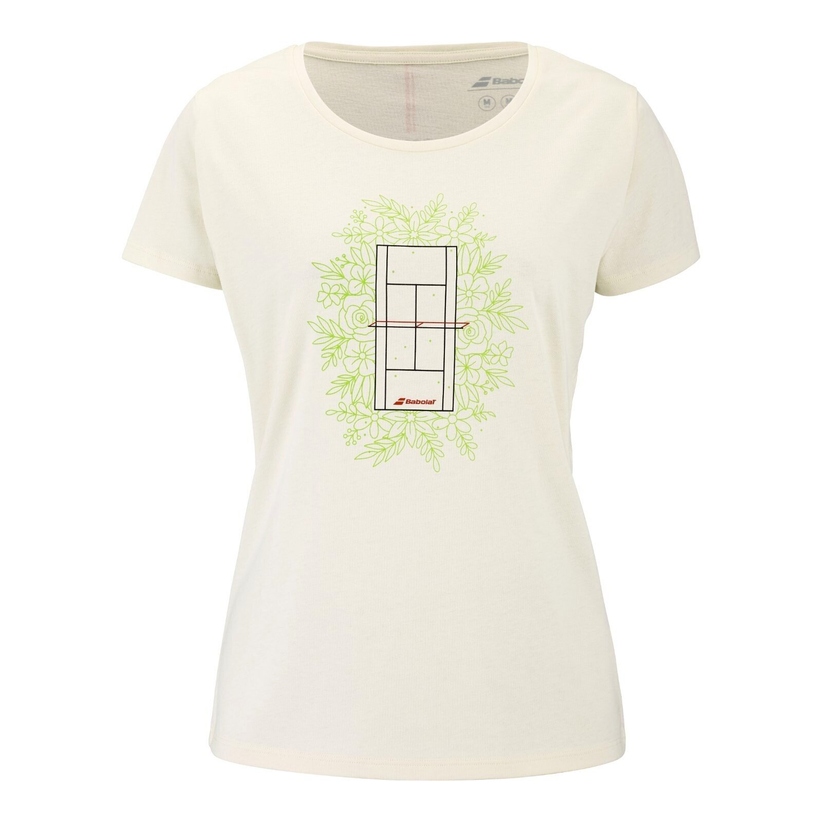 Koszulka damska Babolat Exercise Message Tee Cannoli Cream