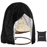 Poduszki ogrodowe - Springos Pokrowiec na fotel wiszący 230x200cm wodoodporny czarny HC0035 - miniaturka - grafika 1