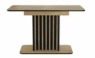 Stoły - Stół rozkładany do jadalni KENT kolor DĄB ARTISAN / CZARNY 130(180)X85 - miniaturka - grafika 1