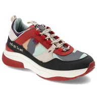 Sneakersy damskie - Czerwone Sneakersy Anekke Sportowe Obuwie Damskie - miniaturka - grafika 1