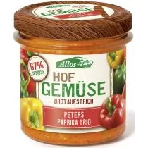Allos PASTA WARZYWNA Z TRZEMA RODZAJAMI PAPRYKI BIO 135 g - Pasty warzywne - miniaturka - grafika 1
