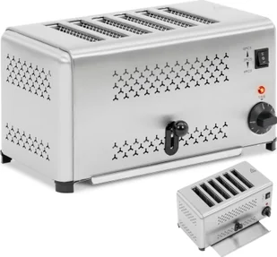 Toster opiekacz kanapkowy do chleba na 6 grzanek 2500 W Toster opiekacz kanapkowy do chleba na 6 grzanek 2500 W - Tostery - miniaturka - grafika 1