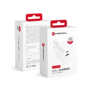 Akcesoria do smartwatchy - Forcell Ładowarka Sieciowa - 3A 30W z dwoma portami: USB typ C i USB A z ładowaniem PD i QC 4.0 - miniaturka - grafika 1