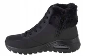 Śniegowce damskie - SKECHERS FALL AIR ŚNIEGOWCE CZARNE SKÓRA NA ZAMEK 39 6AA - miniaturka - grafika 1