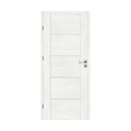 Drzwi wewnętrzne - Skrzydło drzwiowe pokojowe Malibu Bianco 80 Lewe Artens - miniaturka - grafika 1