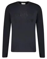 Koszulki męskie - GANT T-shirt męski, czarny, L - miniaturka - grafika 1