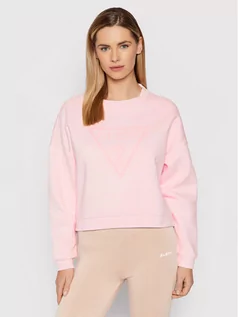 Dresy damskie - Guess Bluza W2RQ00 K9Z21 Różowy Regular Fit - grafika 1