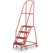 Drabiny - B2B Partner Drabina platformowa na kółkach, 0,89 m, 4 stopnie 3869 - miniaturka - grafika 1