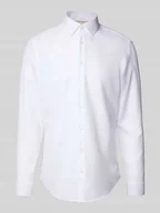 Koszule męskie - Koszula biznesowa o kroju slim fit z kołnierzykiem typu kent - miniaturka - grafika 1