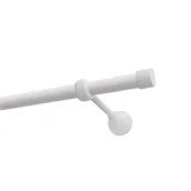 Karnisze - Karnisz DECASTYL Luna pojedynczy 160 cm Biały - miniaturka - grafika 1