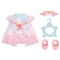 Akcesoria dla lalek - Baby Annabell Sweet Dreams Ubranko Dla Lalki Komplet Do Spania Koszula Nocna Pidżamka Kapcie Opaska Na Oczy - miniaturka - grafika 1