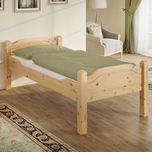 TARTAK MEBLE Łóżko LIVA SENIOR TARTAK MEBLE drewniane Rozmiar 90x200 Wybarwienie Sosna PS2573_65646 - Łóżka - miniaturka - grafika 1