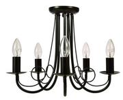 Lampy sufitowe - Light Prestige Perła lampa sufitowa 5-punktowa LP-020/5P black - miniaturka - grafika 1