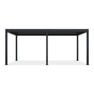 Kratki i pergole - Bioklimatyczna pergola tarasowa ELEGANCE AUTOMATIC 3x6 z oświetleniem LED Anthracite - Gutroof - miniaturka - grafika 1