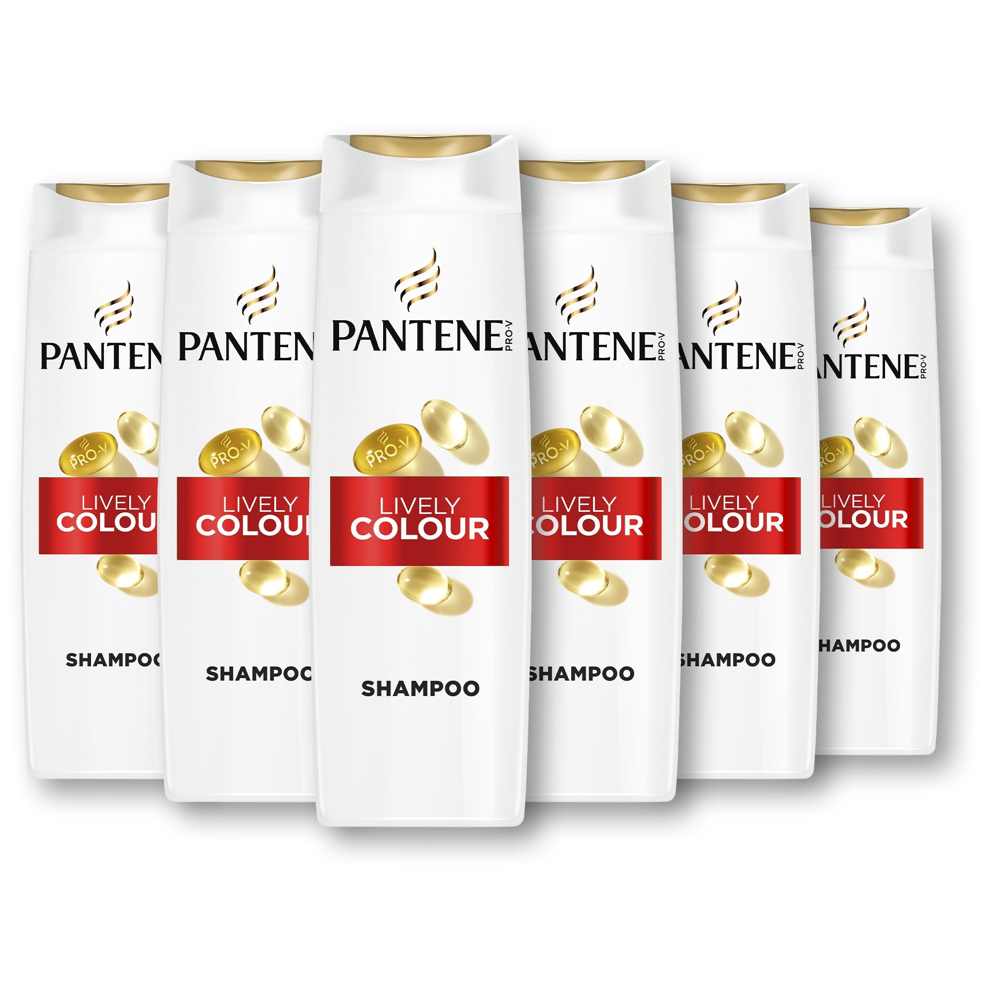 Pantene Pro-V Color Protect Szampon do włosów farbowanych, 6 x 400 ml