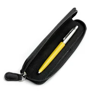 Zestawy piśmiennicze - Zestaw prezentowy Parker Jotter Żółty w czarnym etui - miniaturka - grafika 1