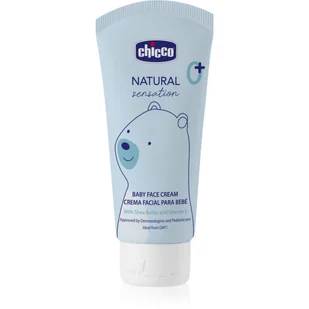CHICCO Natural Sensation Krem do twarzy z masłem shea i witaminą E, chroni skórę przed środkami zewnętrznymi i zaczerwienieniami, działanie regenerujące barierę skóry, nawilżające i ochronne, 50 ml - Kremy do twarzy - miniaturka - grafika 1