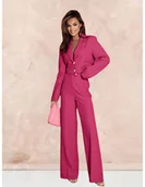 Garnitury - Garnitur z szerokimi spodniami YUKARI - fuksjowy - miniaturka - grafika 1