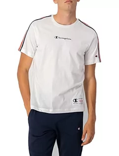 Koszulki męskie - Champion T-shirt męski Sport Tech, biały, S - grafika 1