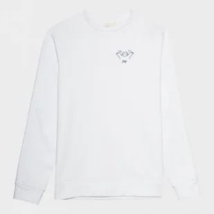 Męska bluza dresowa nierozpinana bez kaptura OUTHORN OTHSS23TSWSM316 - biała - Outhorn - Bluzy sportowe męskie - miniaturka - grafika 1