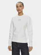 Bluzy damskie - Calvin Klein Bluza Multi Logo K20K207216 Biały Regular Fit - miniaturka - grafika 1