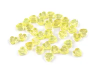 Półfabrykaty do biżuterii - Serca Plastik Efekt Ab Jasny Żółty 8mm 10Szt - miniaturka - grafika 1
