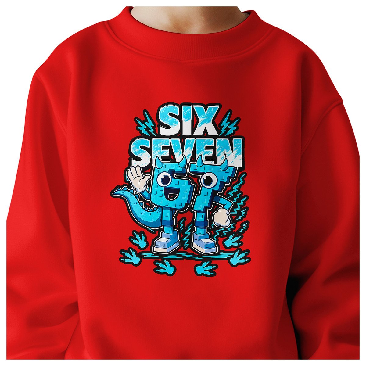 BLUZA DZIECIĘCA 67 SIX SEVEN KLOCKI VIRAL DLA CHŁOPCA DZIEWCZYNKI 104
