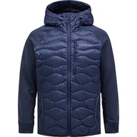 Kurtki męskie - Peak Performance Męska bluza z kapturem Helium Hybrid Hoodie kurtka, niebieski cień, M - miniaturka - grafika 1