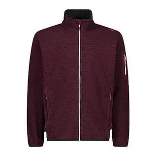 Kurtki męskie - CMP męska kurtka Knit-Tech Burgundy, 58 - grafika 1