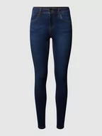 Spodnie damskie - Jeansy o kroju Skinny Fit z dodatkiem streczu - miniaturka - grafika 1