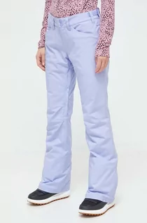 Spodnie sportowe damskie - Roxy spodnie Backyard kolor niebieski - grafika 1