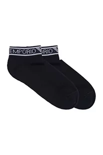 Emporio Armani Opakowanie 2 Skarpetki damskie, Granatowy, rozmiar uniwersalny - Skarpetki damskie - miniaturka - grafika 1