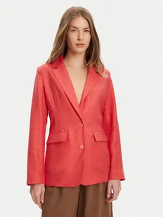 United Colors Of Benetton Marynarka 25BVDW036 Czerwony Regular Fit - Marynarki i żakiety damskie - miniaturka - grafika 1