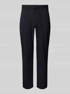 Spodnie materiałowe o kroju tapered fit z tunelem - Spodnie męskie - miniaturka - grafika 1