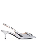 Czółenka - LOVE MOSCHINO Czółenka JA10366G0OJE090B Srebrny - miniaturka - grafika 1