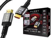 Kable - Kabel HDMI 2.1 Alogy 8K 60Hz 48GBps 2m Czarny - miniaturka - grafika 1