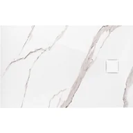 Brodziki prysznicowe - Rea Brodzik prysznicowy Magnum CARRARA WHITE 80x100 - miniaturka - grafika 1