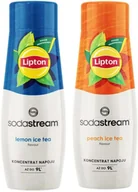 Syropy i koncentraty owocowe - Zestaw SodaStream Syrop Lipton Ice Tea Lemon + Syrop Ice Tea Peach 440 ml - miniaturka - grafika 1