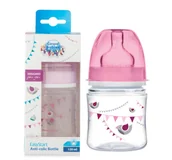 Butelki dla niemowląt - CANPOL BABIES BUTELKA SZEROKA 120ml EASY START +0m - miniaturka - grafika 1