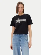 Koszulki i topy damskie - Guess T-Shirt V5GI12 K9RM1 Czarny Boxy Fit - miniaturka - grafika 1