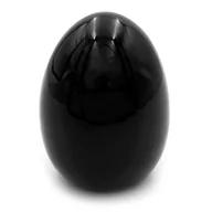 Wielkanoc - Jajko ceramiczne wielkanocne do stroika CZARNE 4 cm - miniaturka - grafika 1
