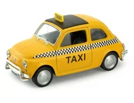 Samochody i pojazdy dla dzieci - Welly 1:34 Fiat Nuova 500 Taxi -żółty - miniaturka - grafika 1