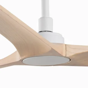 FARO BARCELONA Wentylator Heywood M, DC, biały/jasne drewno - Wentylatory sufitowe - miniaturka - grafika 5